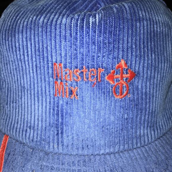 Master Mix Adjustable Blue Corduroy OSFA Hat - Picture 2 of 5